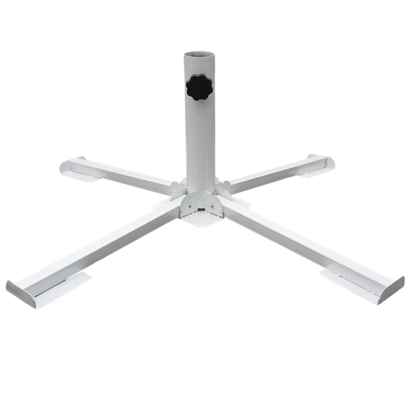 Beach Umbrella Plug Base Parasol Base Stand Cross Outdoor Umbrella Base Sunshade Anchor Metal Adjustable Foldable for 3.2 to 3.8cm Diameter Umbrellas Beach Stand