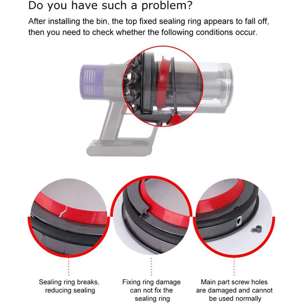 

Сменное фиксированное уплотнительное кольцо для пылесоса Dyson V11 SV14 SV15