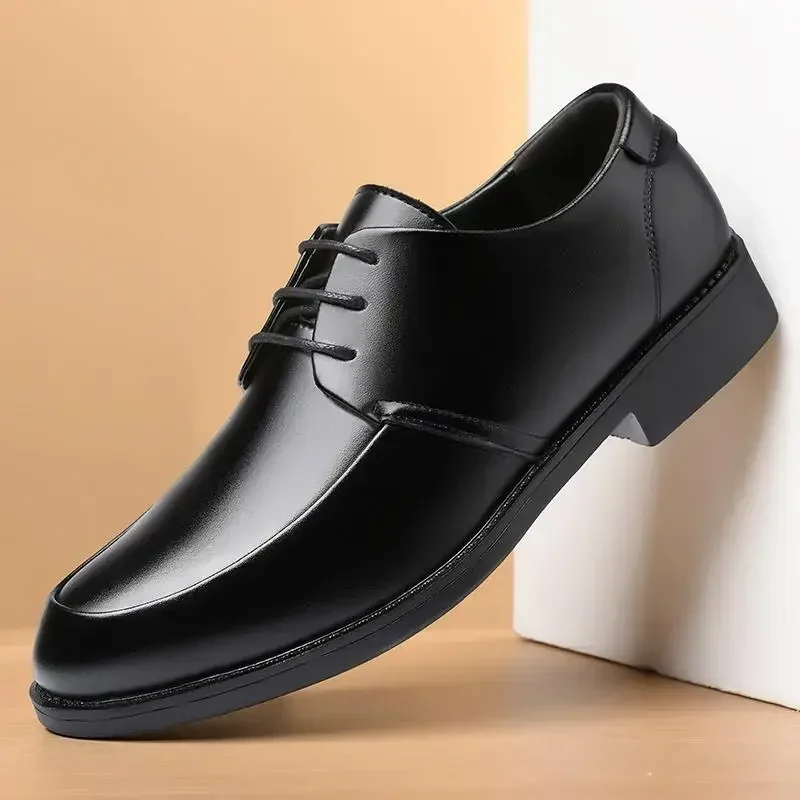 

New Men's Derby Flat Casual Wedding Dress Luxury Italian Dress Shoes Dress