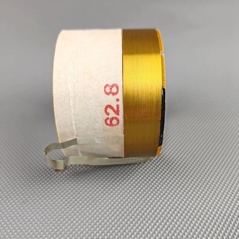 62.8mm 유리섬유 순알루미늄 플랫 와이어 보이스 코일 EV 서브우퍼 전용 고출력 스피커 62.8코어 보이스 코일