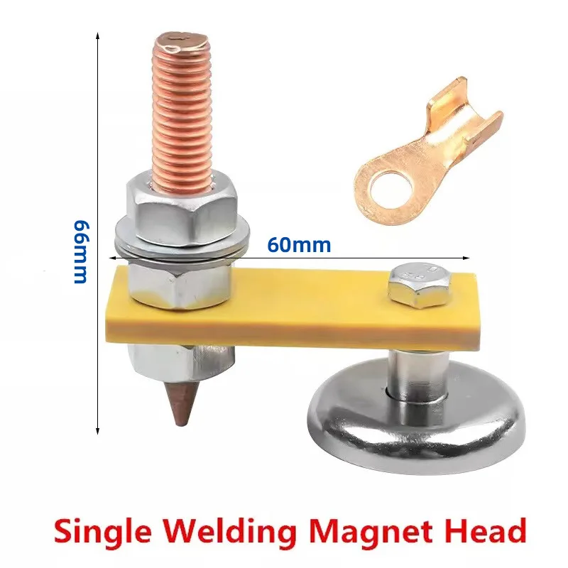 1PCS Strong Magnetic Ground Iron Welding Machine Magnet Strong Fixed Ground Head 5
