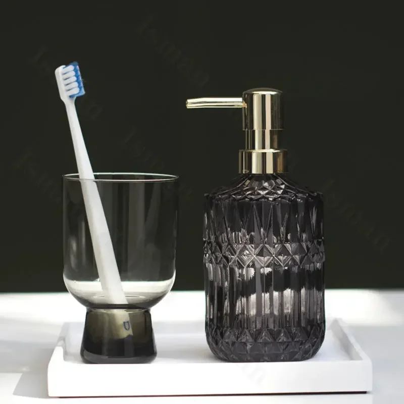 Nordic Style Soap Bottle Soap Dispenser Thickened Glass Bottles Shampoo Shower Gel Press Bottle Bathroom Decoration Accessories soap dispenser,shampoo dispenser,soap dispenser bottle