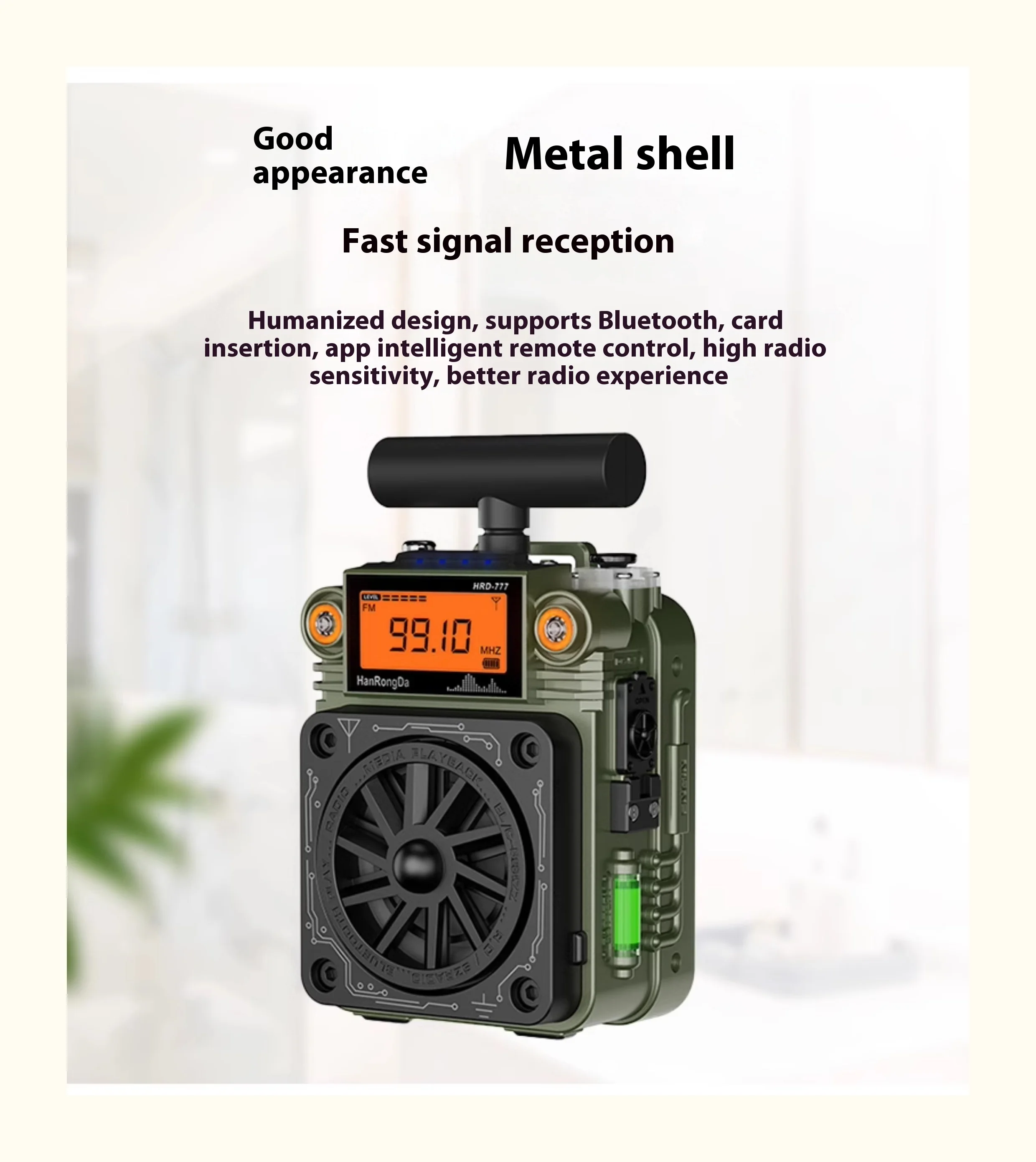 HRD-777 Full-band Radio Integrated Elderly Player FM Radio