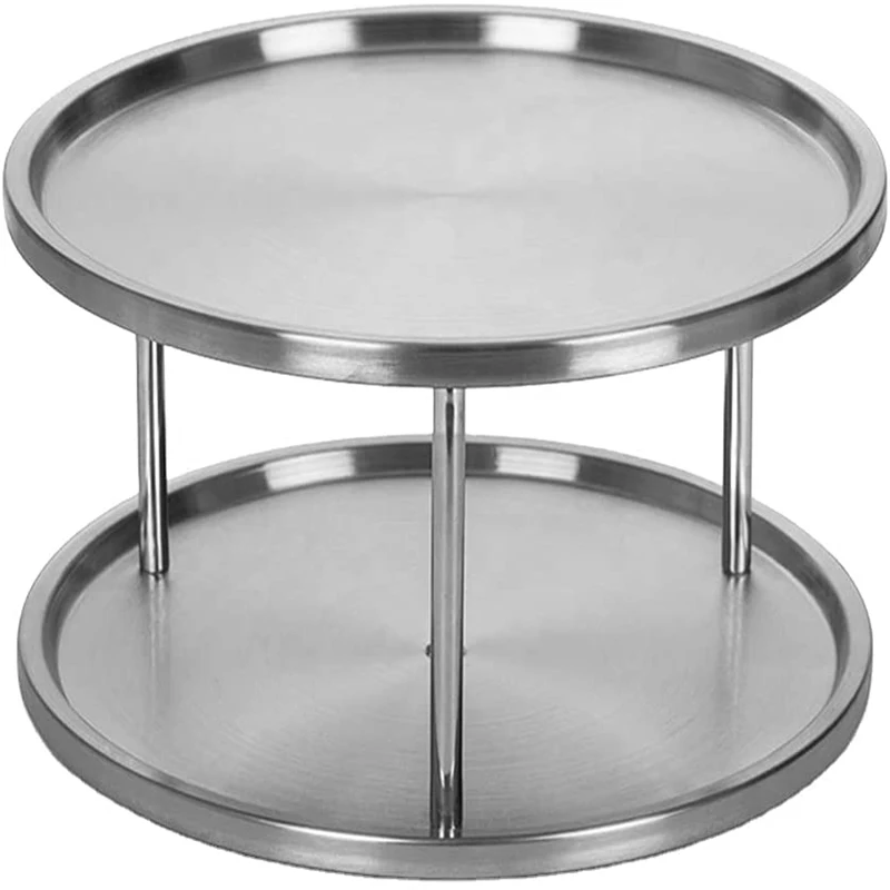 Stainless Steel Lazy Susan Turntable Revolving Swivel Kitchen Worktop