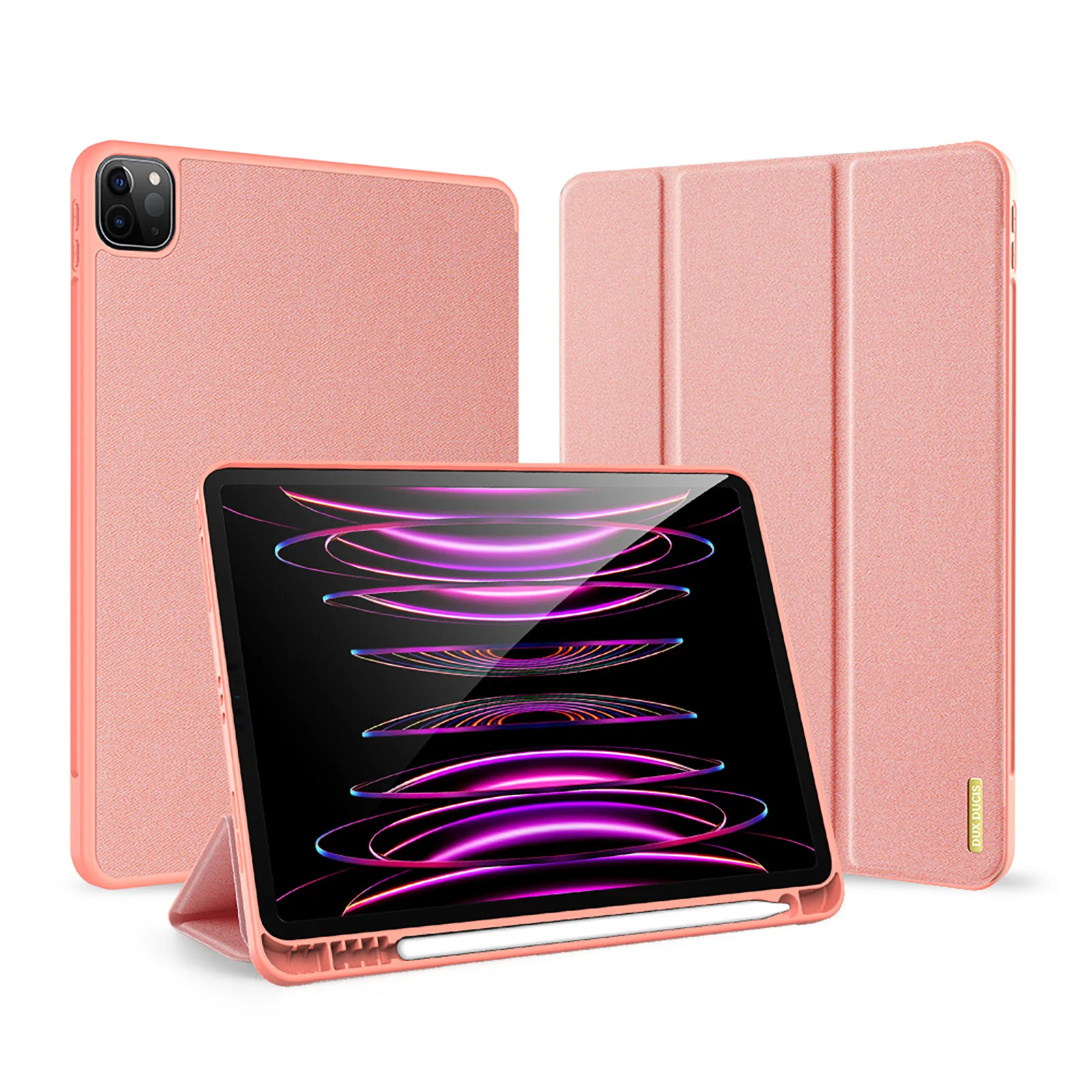 Premium Trifold Stand Tablet Case with Stylus Holder & Auto Sleep Wake Function