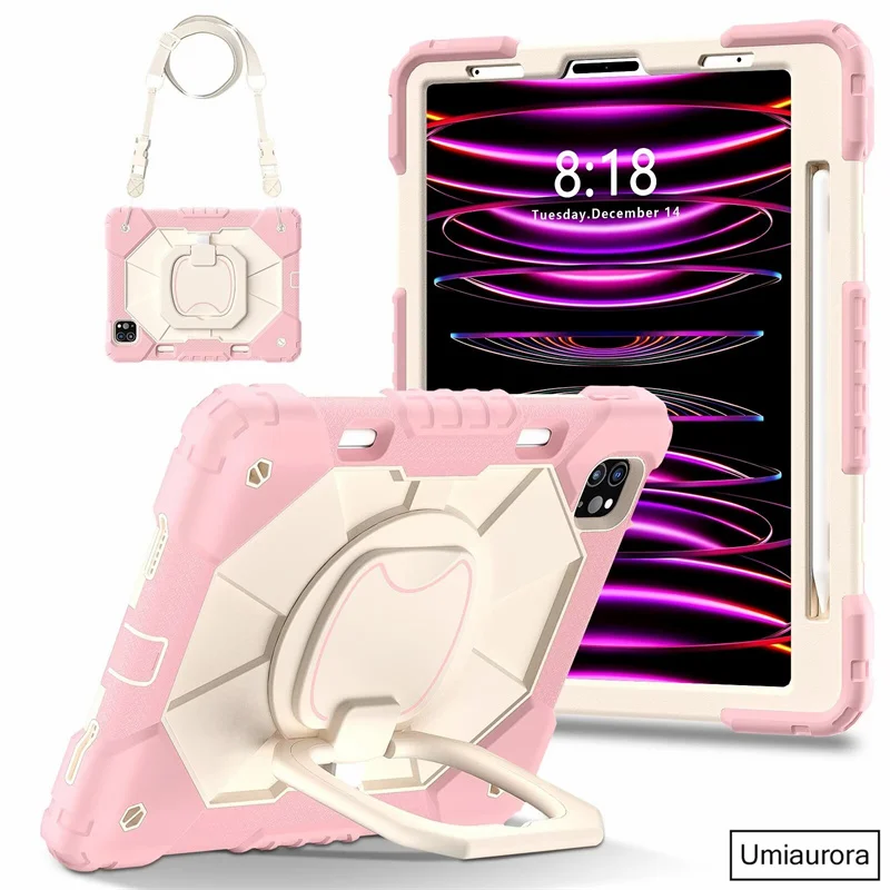 Case, rotação Handle Stand, Capa para iPad