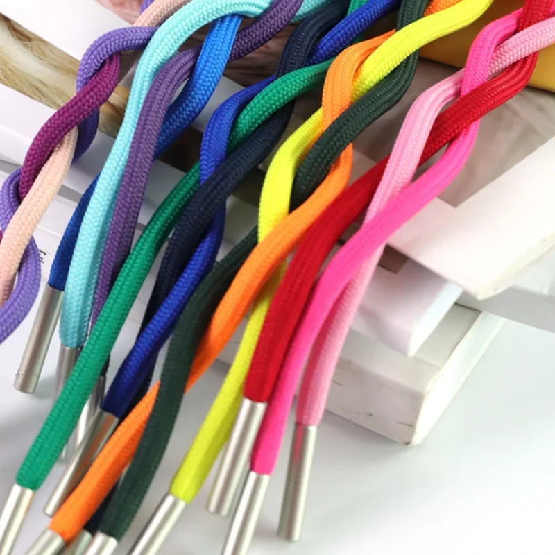 Clothing Accessories 135cm Braided Round Twisted Cord Hoodie Rope Sweatpants Drawstring Rope Replacement DIY Sewing Crafts