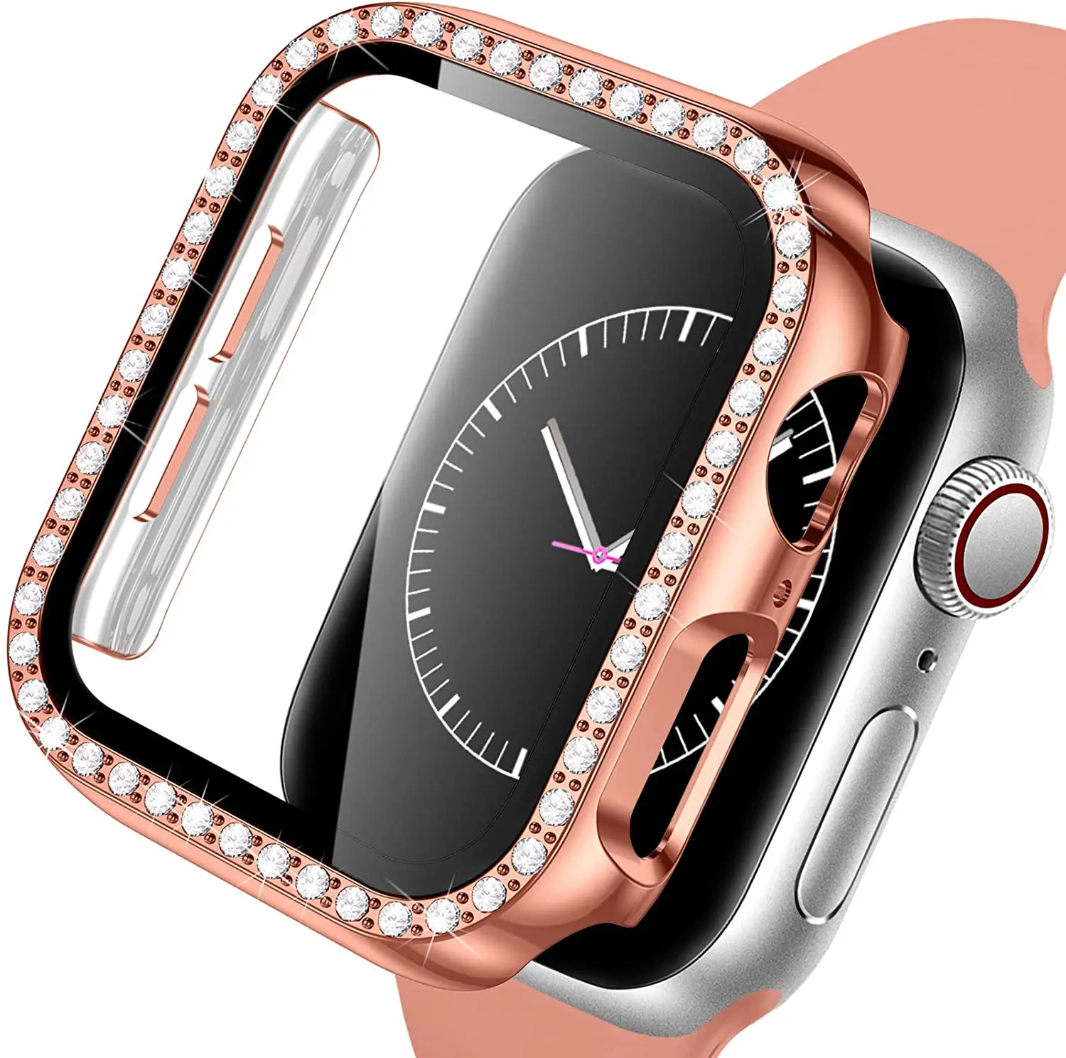Premium Diamond Bumper Glass + Case Screen Protector