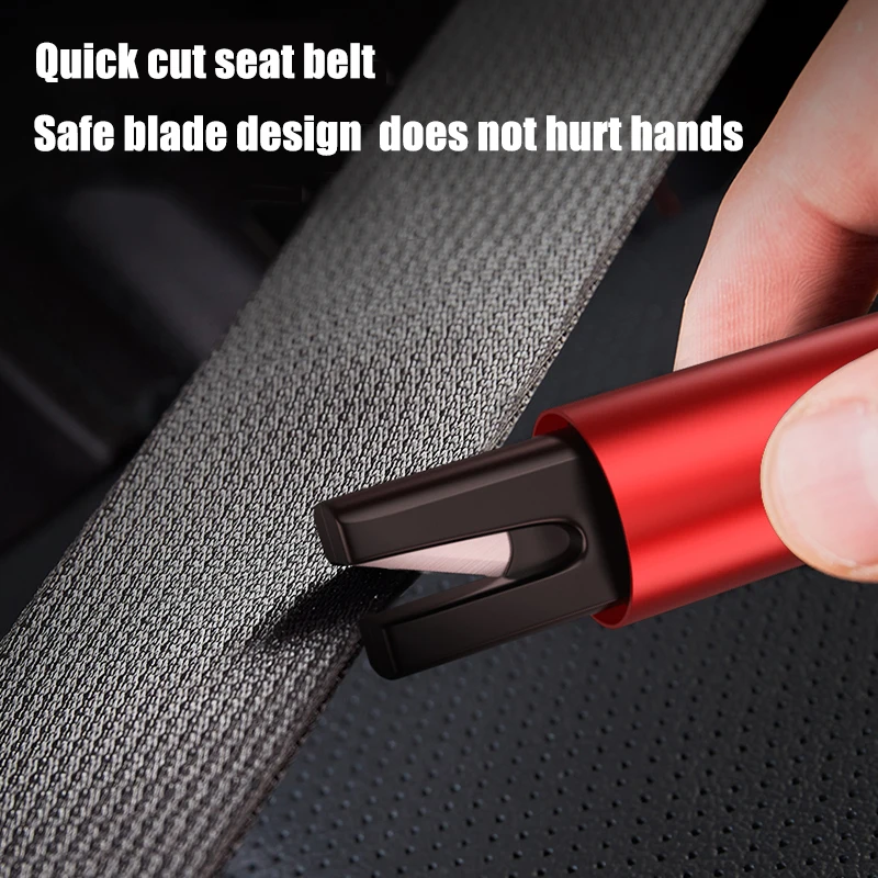 Alloy Car Safety Hammer Seat Belt Cutter Car Window Glass Breaker Tool Escape Emergency Hammer Life-saving Rescue Tool