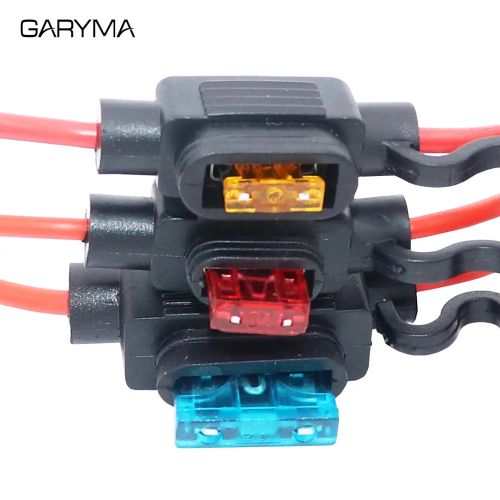 Fuse Holder Mini/Small/Medium 12V Car Waterproof ATO ATC ATM APM Box 18/16/14/12/10AWG With 3A-40A