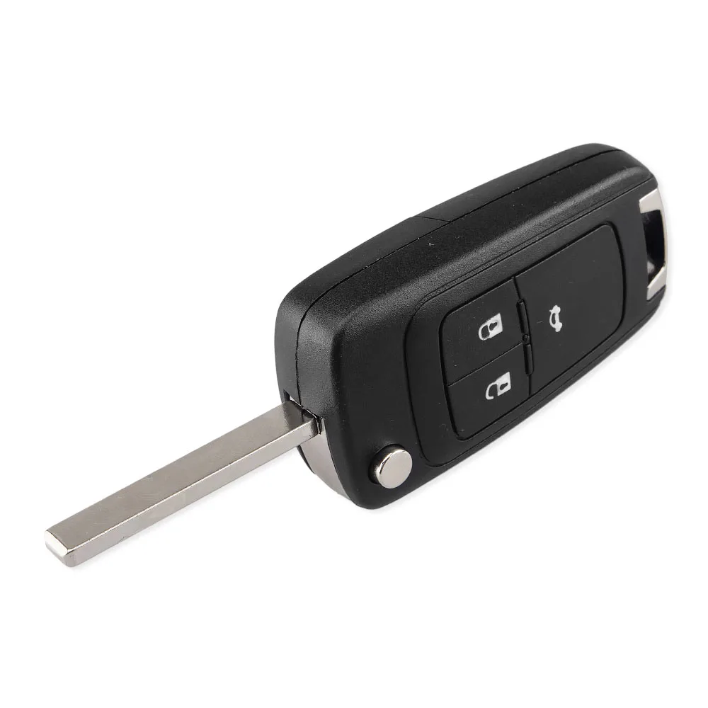 Premium Flip Folding Remote Key Case with Uncut Blade and Multiple Button Options