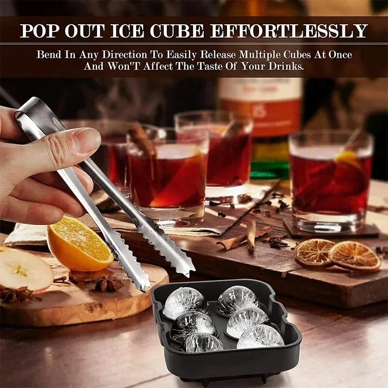 1pc vassoi per cubetti di ghiaccio stampi per cubetti di ghiaccio in Silicone per congelatore con coperchio stampo per ghiaccio riutilizzabile per whisky stampo per ghiaccio con diamante  15