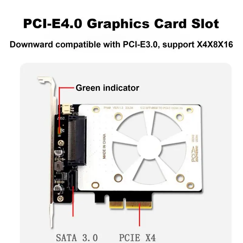 PCIe Ȯ ī SFF-8639 PCIe ,  PCIe 4.0 X4 X8 X16 U.2 ̺, NVMe 2.5 in U.2 SSD