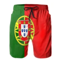 Classic 3d Print Portugal Flag Beach Shorts Men Quick Dry Bathing Suits Loose Surf Board Shorts Popular Sports Swim Trunks 1