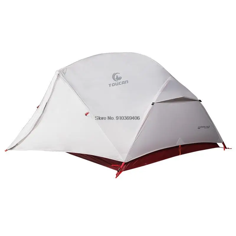 

2 Person Ultralight Camping Tent 210x135cm 20D Silicone Coated Nylon Windproof Waterproof Four Season Tent