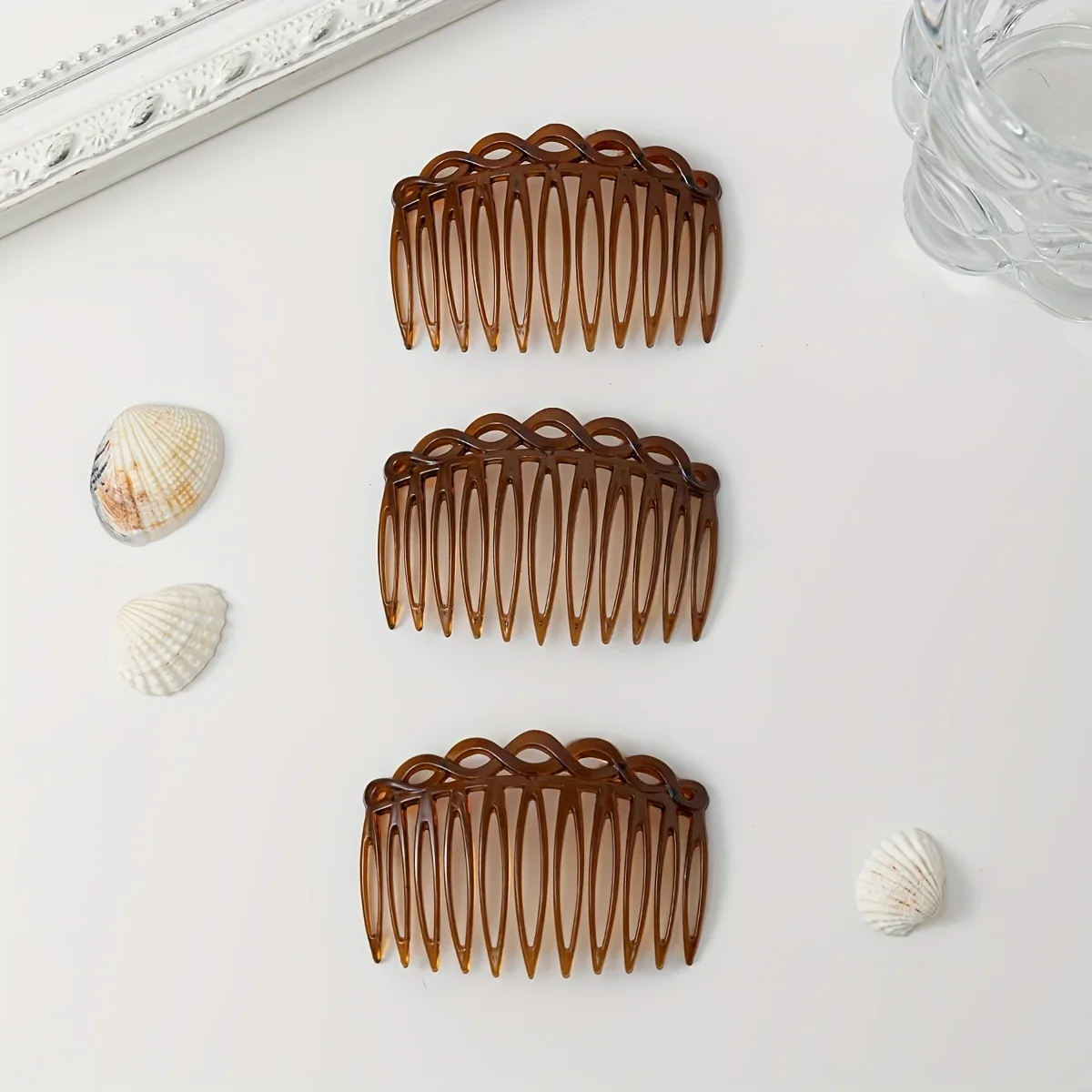 Teeth Plastic Hair Side Comb Vintage Twist Comb French Style Hair Clip Comb Hair Accessories For Women