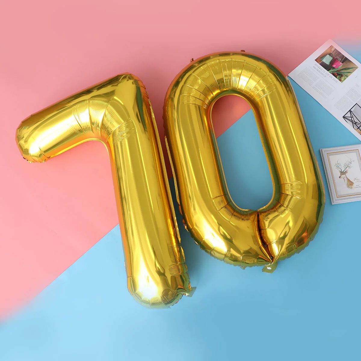 

40 Inch Gold Number 70th Balloon Party Festival Decorations Birthday Anniversary Jumbo Foil Balloons Party Supplies Photo Props