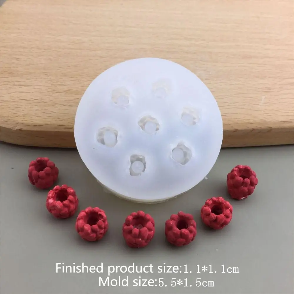 New Simulation Fruit Candle Silicone Mold 3D Blueberry Raspberry Shaped Fondant Mould DIY Chocolate Baking Mold Cake Decor Tool