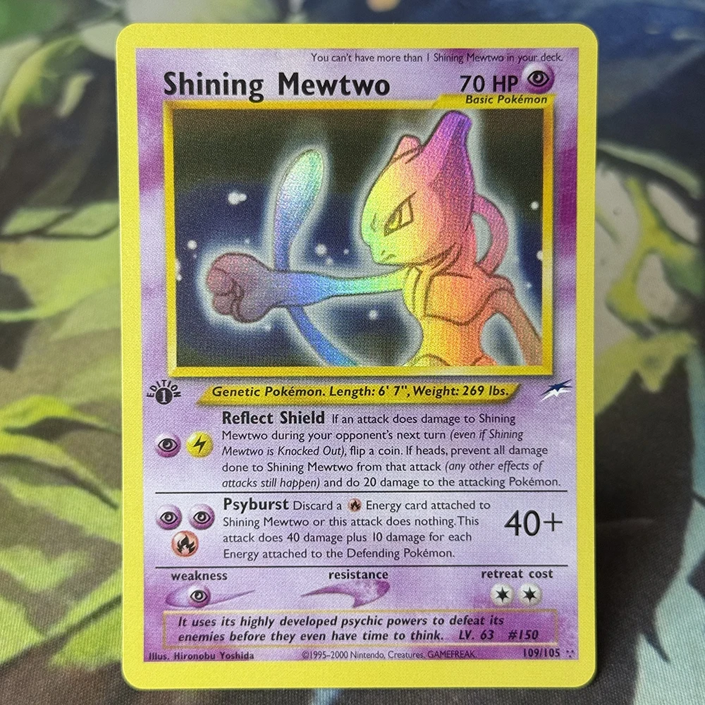 PTCG-Ersatzkarten Unown Shining Charizard Mewtwo Neo Revelation Shining Magikarp Gym Challenge Sabrinas Gengar – Detail 2