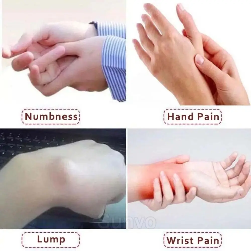 10PCS Elastic Cloth Wrist Patches Khaki Breathable Tendon Sheath Patch Anti-sprain Relieving Thumb Pain Sports Protective Gear