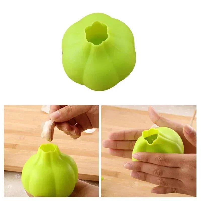 Silicone Garlic Peeler Garlic Skin Remover Easy Quick To Peel Garlic Cloves Roller Peeling Funny Kitchen Gadgets Kithchen Tools