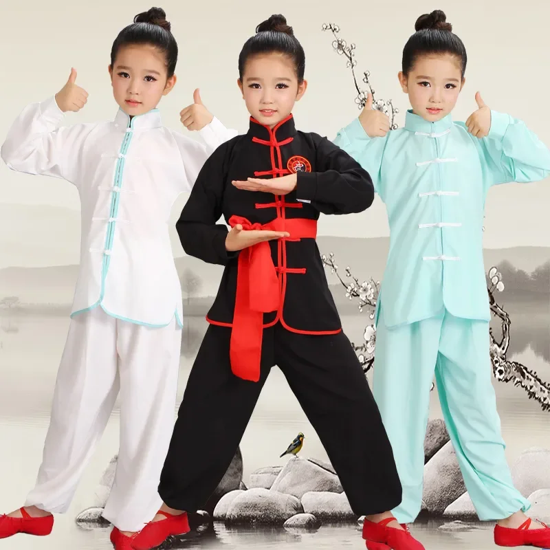 Children Kung Fu Performance Clothing Tai Chi Students Wushu Costume New Youth Short Sleeve Tai Chi Clothing Chinese Traditional Costume
