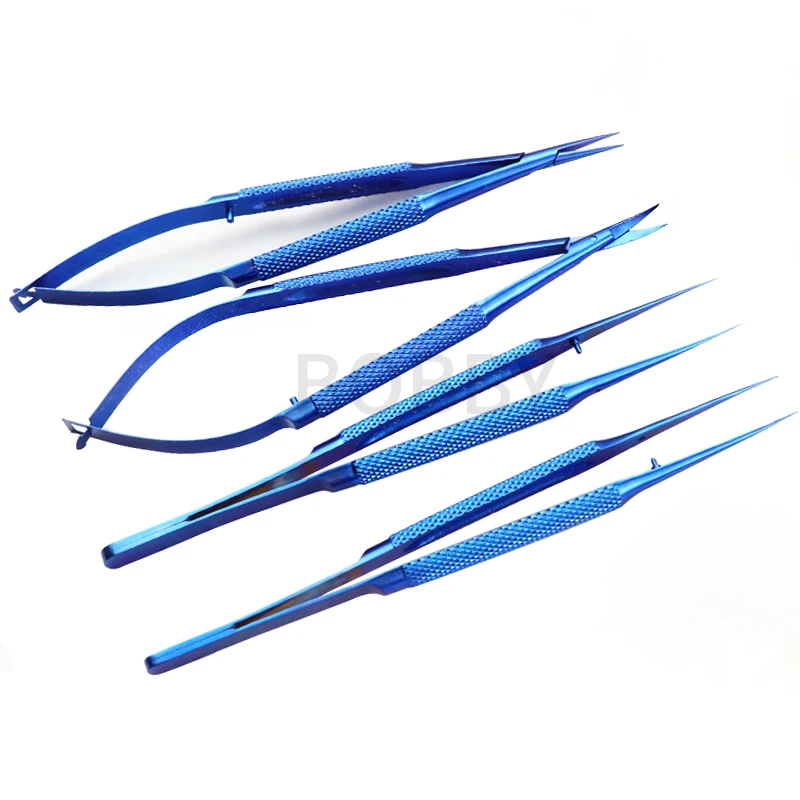 

Titanium Tlloy Surgical Instruments Ophthalmic Microsurgical Dental Instruments Needle Holders + 11.5cm Scissors +Tweezers