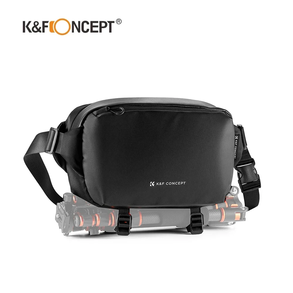 Camera Shoulder Bag K&F Concept Alpha 10L Camera Accessories Bag Waterproof Carrying Adjustable Shoulder Bag for SLR DSLR Camera Accessories