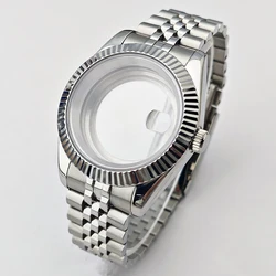 Premium Stainless Steel Watch Case with 20mm Band - High-Quality Watch Accessories for M8215 8285 (1 Silvery)