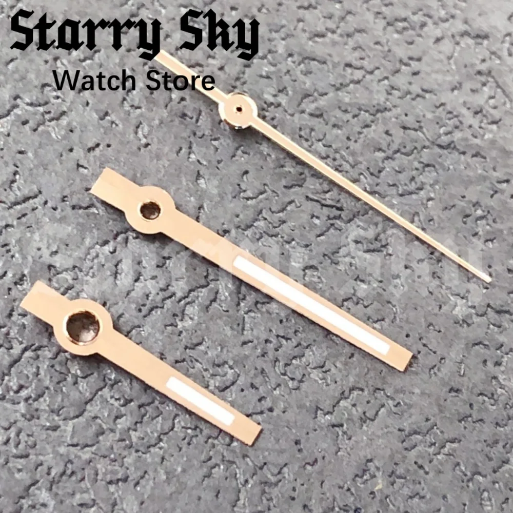 Starry Sky DJ Style Watch Hands with Green Luminescence in Silver/Gold/Rose Gold