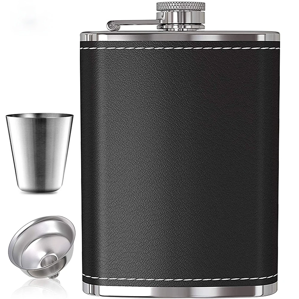 Portable Stainless Steel Hip Flask Wine Beer Whiskey Bottle Alcoholic Beverage