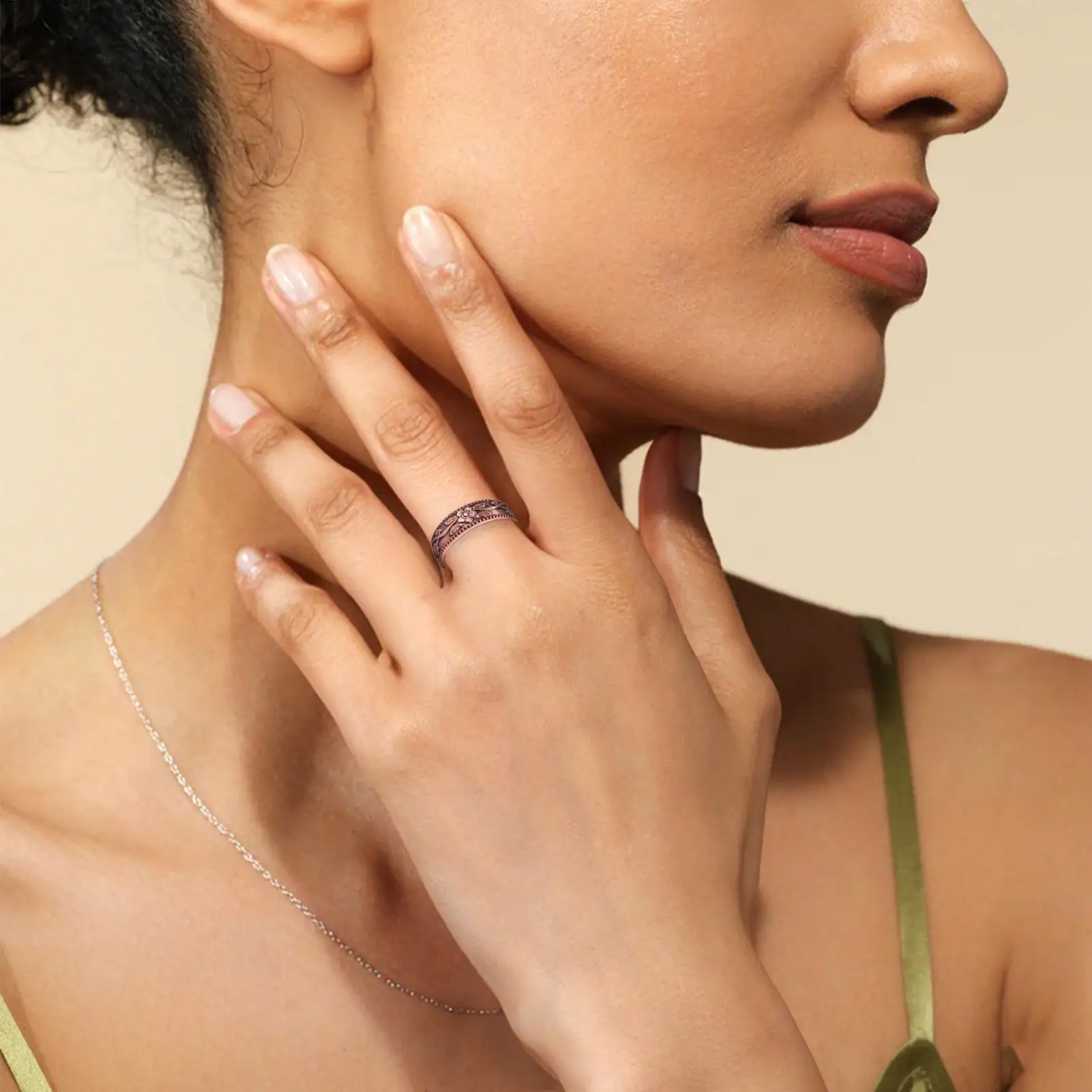Adjustable Copper Magnetic Therapy Rings for Finger Pain Relief - Stylish Jewelry Gift