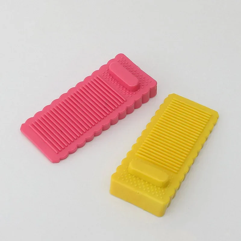 Silicone Door Stopper Safety Silicone Door Stop Stoppers Non-Slip Block Wedge Doorstops Home Office Door Rear Retainer Anti-collision Protect Hardware