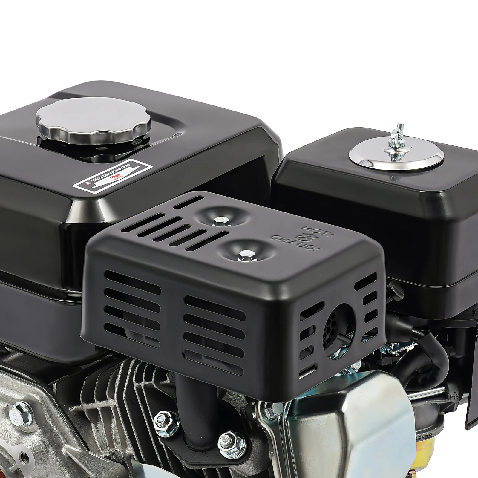 212CC 4-Takt 7,5 PS Benzinmotor | 20MM Schaft Schwarzer Einzylinder Luftgekühlter Motor – Detail 6