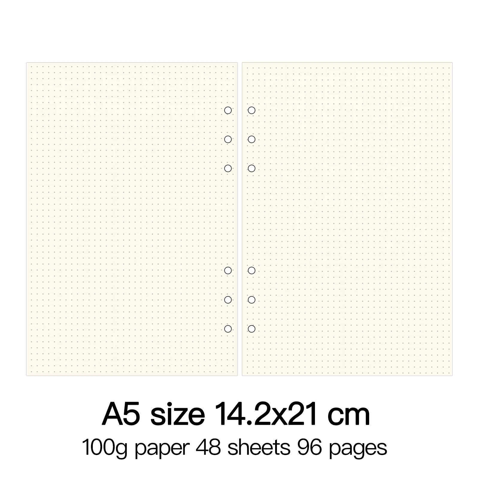 Premium Loose Leaf Spiral Notebook with High-Quality 100g Paper Inserts