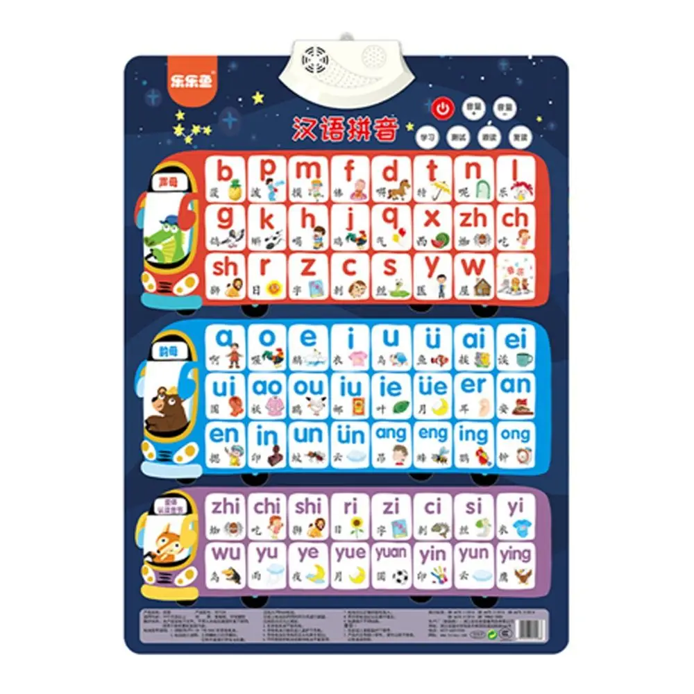 

Toy Kids Gifts Point Reading Number Alphabet Cognitive Enlightenment Chart Early Education Toy Audio Wall Chart Audio Book