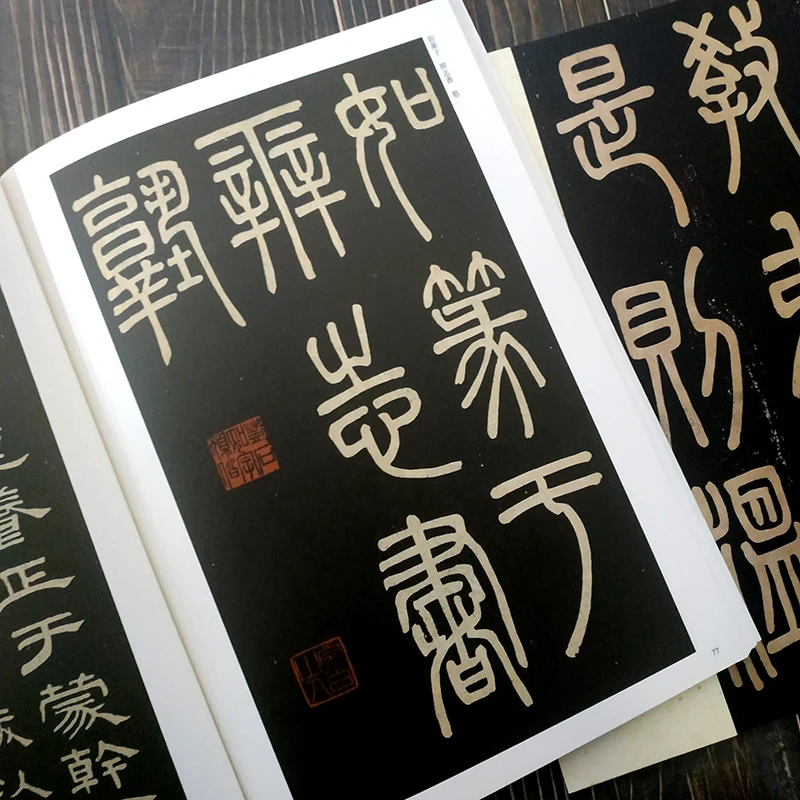Deng Shiru Dichtung Skript Kalligraphie Sammlung Copybook Chinesischen Klassiker Inschrift Alte Prosa Farbe Vergrößert Praxis Buch – Detail 10