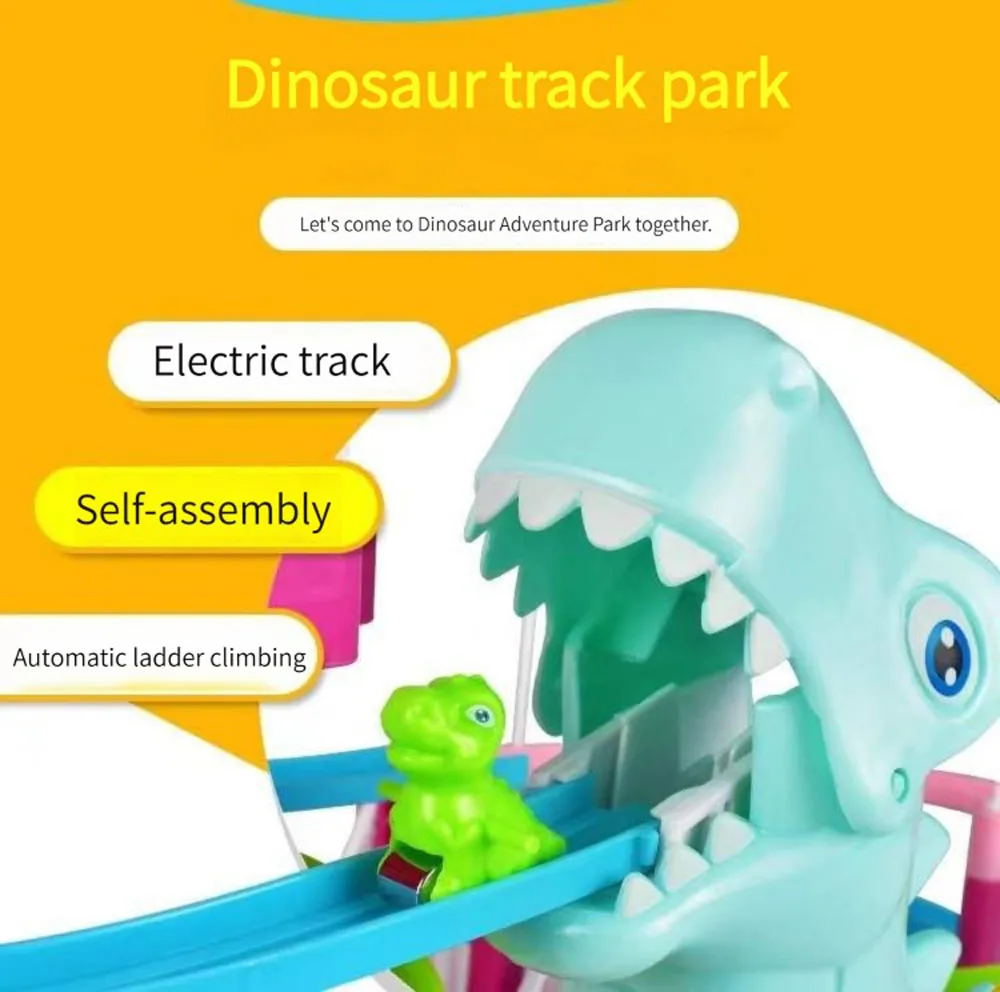 Climbing Stairs Toy Educational Toy For Toddler Mini Dinosaur Slide Toy  Dinosaur On Electric Ladder Toy Set With Light & Music - AliExpress