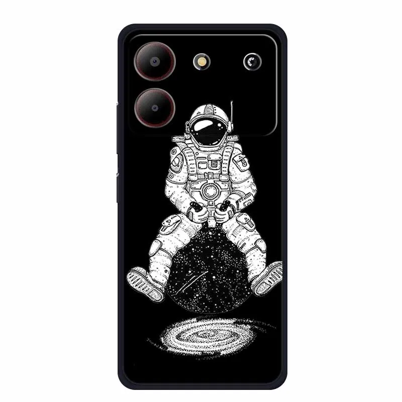 Cute Cartoon Cat Black Silicone Soft Phone Case - Stylish Protective Back Cover