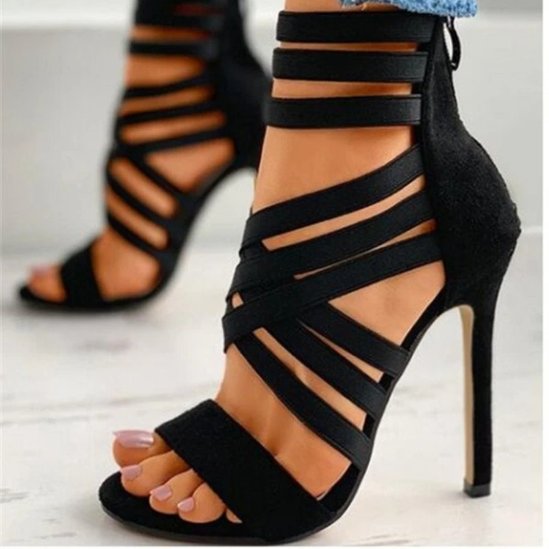 2022 nuove scarpe da donna estive Sexy Open Toe Gladiator scarpe da donna con tacco alto vestito da festa da sposa sandali con tacco alto