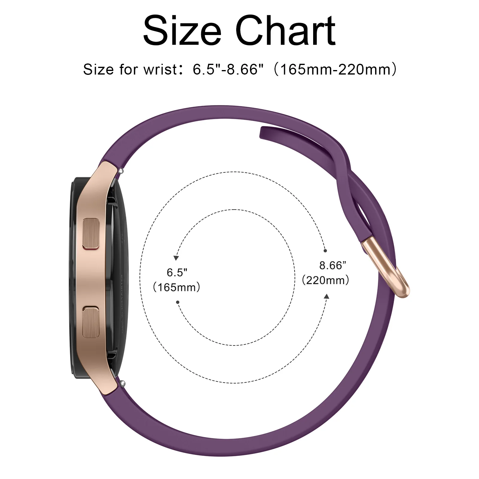 Floral Engraved 20mm Watchband Strap