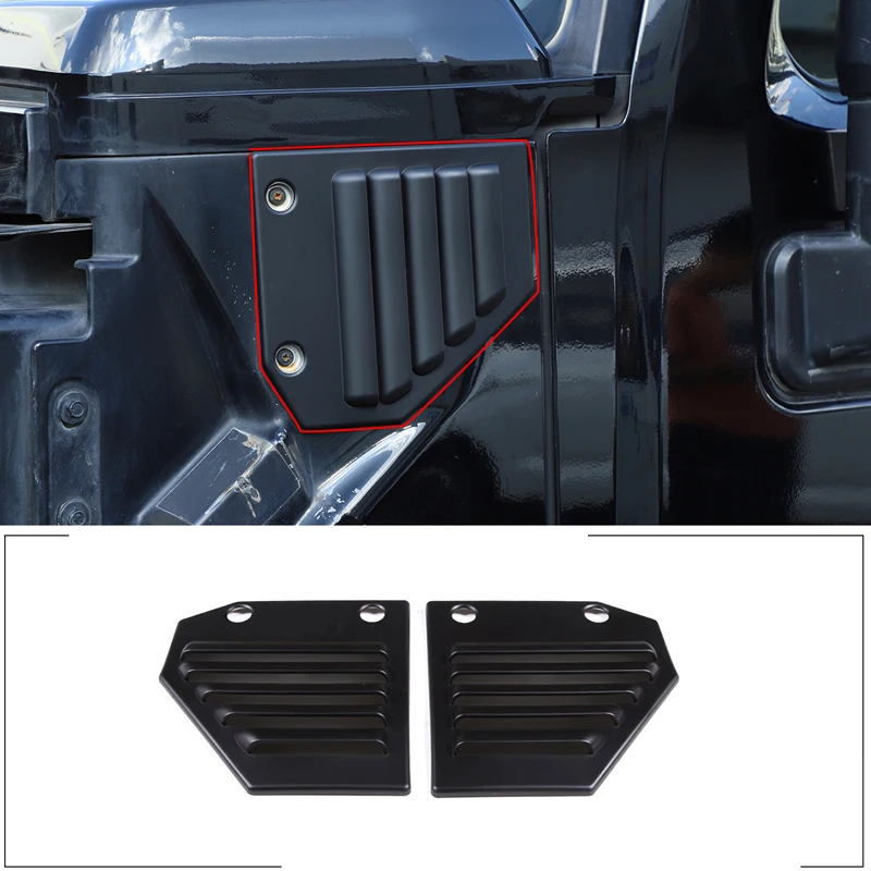 

For 2003-2009 Hummer H2 ABS Matte Black Car Styling Car Side Air Outlet Airflow Fender Sticker Car Appearance Accessories