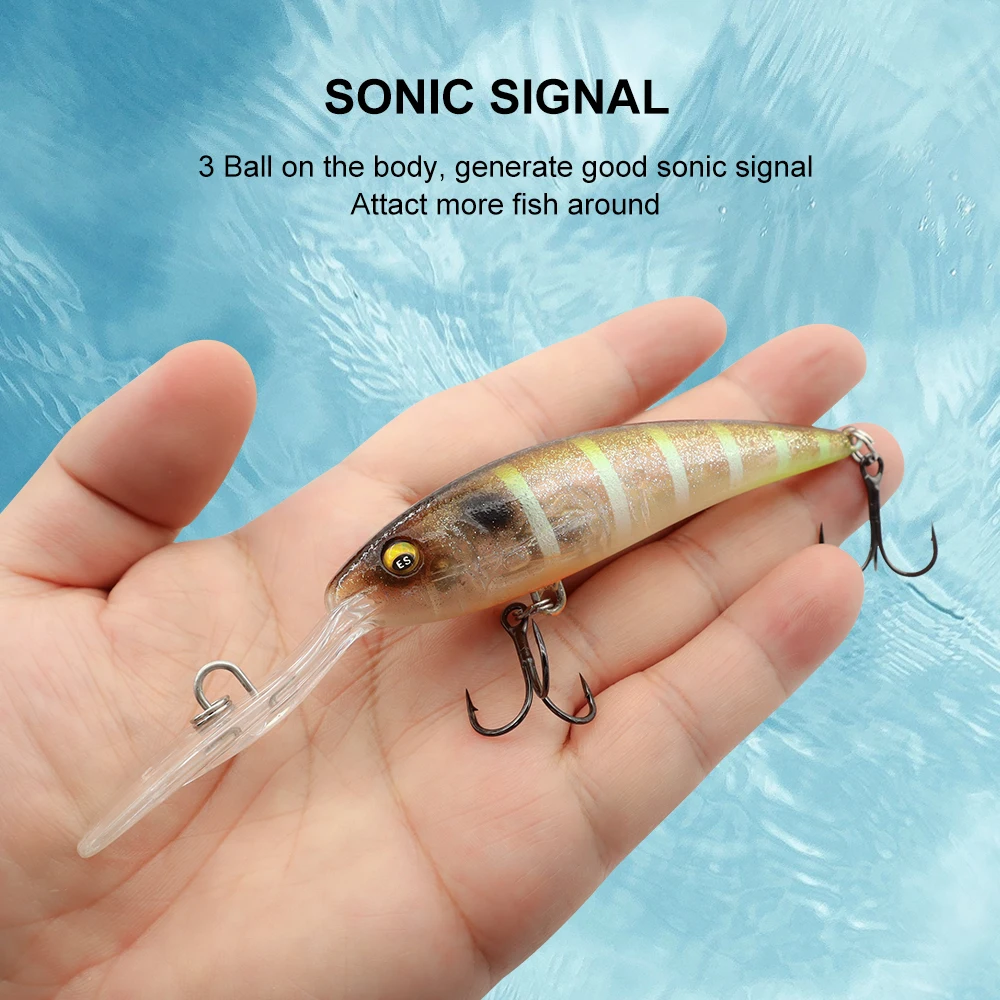 ESFISHING Wobbler Pike Fishing Bait 90mm 16g Floating Minnow