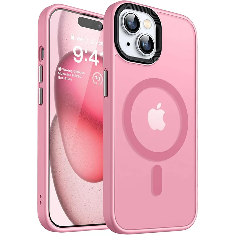 Matte Soft Magnetic Armor Case - Hybrid Shockproof Hard Shell