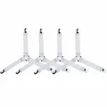 4pc 3 Clips White