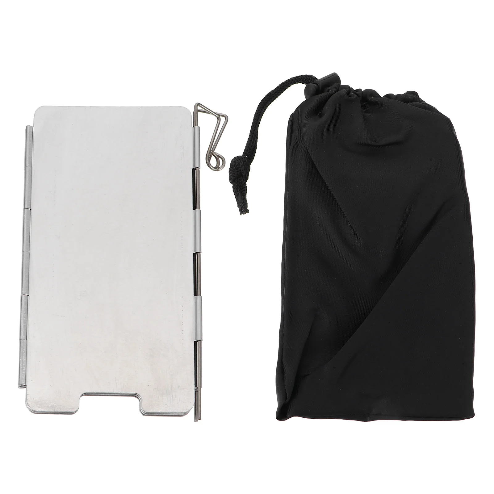 

Stove Windshield Camping Supplies Burner Windscreen Supply Folding for Outdoor Lightweight