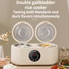 Double Gallbladder Rice Cooker 4L Large Capacity Household Multi functional Dual Control 2-in-1 Mandarin Duck Rice Cooker 1