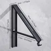 Aluminium Clothes Drying Rack Space Saver Retractable Garment Holder Wall Mounted Easy Installation Folding Hanger Laundry Room 6