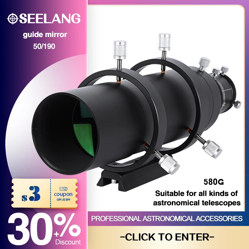 50Mm 50190 Deluxe Guide Finder Scope W/1.25 "Double Elicoidale Focuse Accessori Finderscope Per Telescopio Astronomico Monoculare