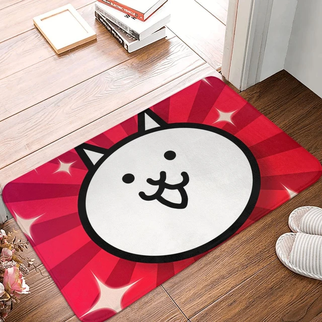Battle Cats Bath Mat Cat Head Doormat Kitchen Carpet Outdoor Rug Home Decor  - AliExpress
